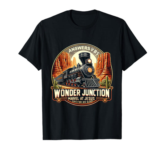 Answers VBS Wonder Junction Christian Train Theme Costume T-Shirt