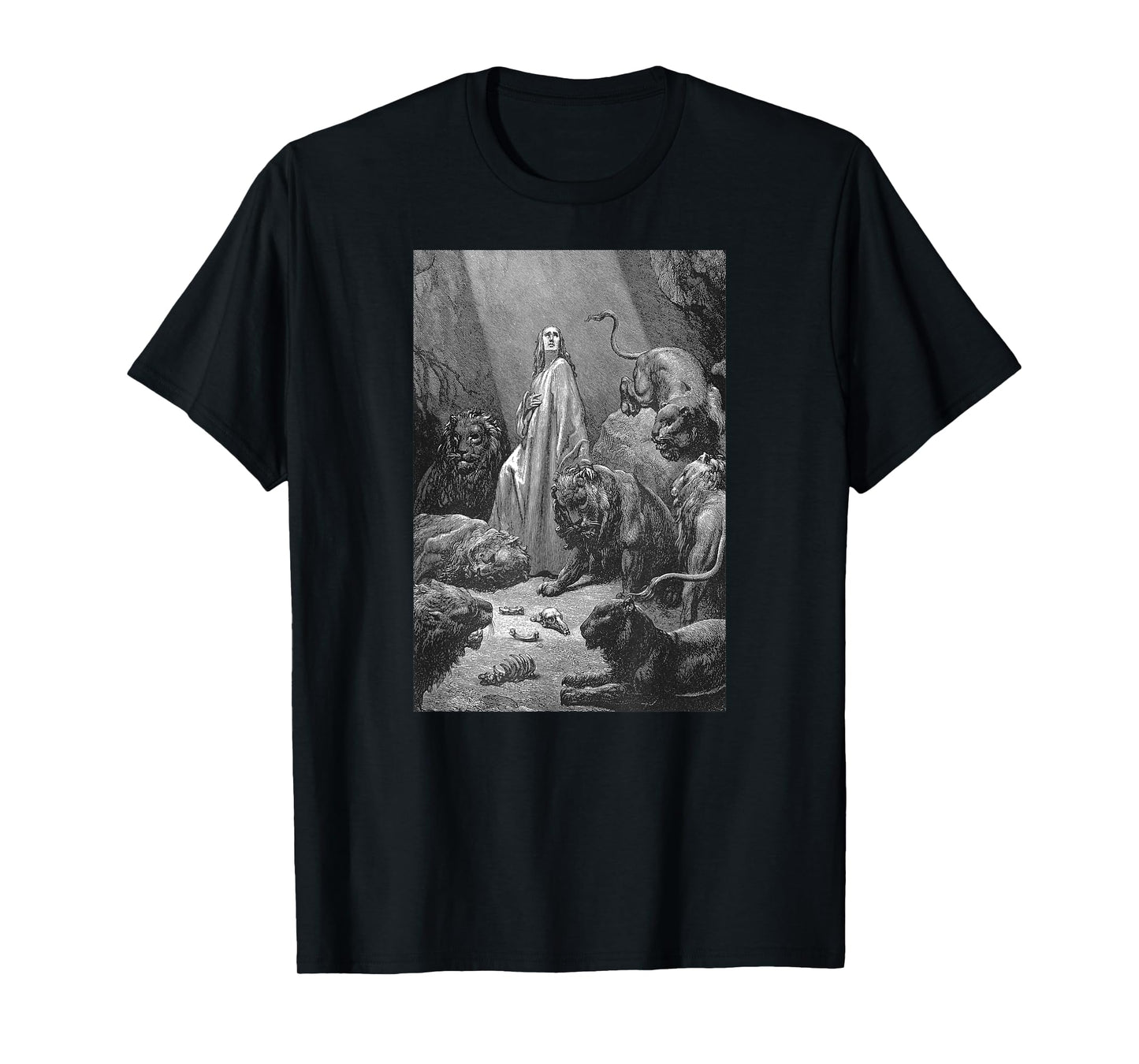Gustave Dore Daniel in the Lions Den T-Shirt