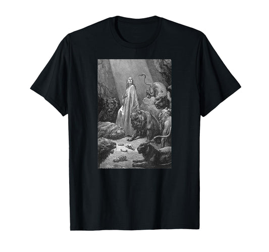 Gustave Dore Daniel in the Lions Den T-Shirt