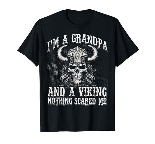 I'm a Grandpa and a Viking nothing scared me Men T-Shirt