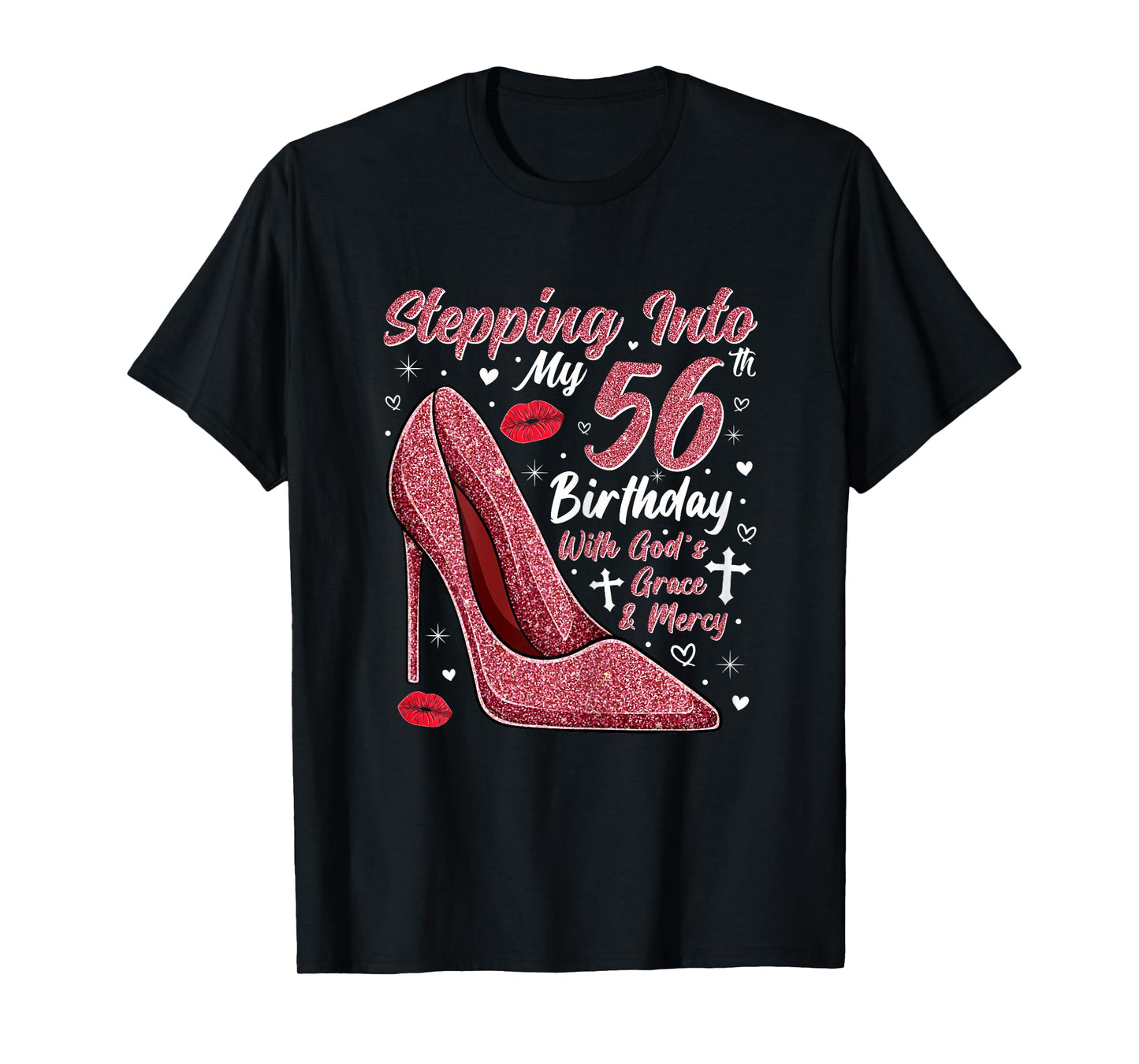 Stepping Into My 56th Birthday Ladies 56 Year Old T-Shirt