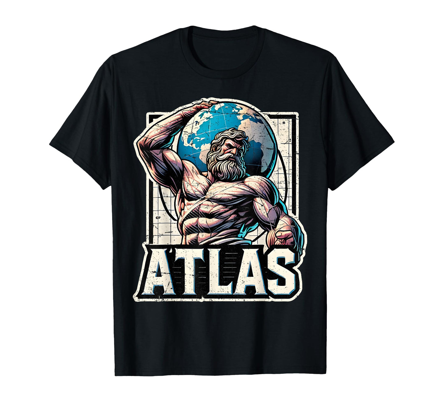 Atlas Greek God Mythology Titan Ancient Greece T-Shirt