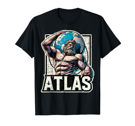 Atlas Greek God Mythology Titan Ancient Greece T-Shirt
