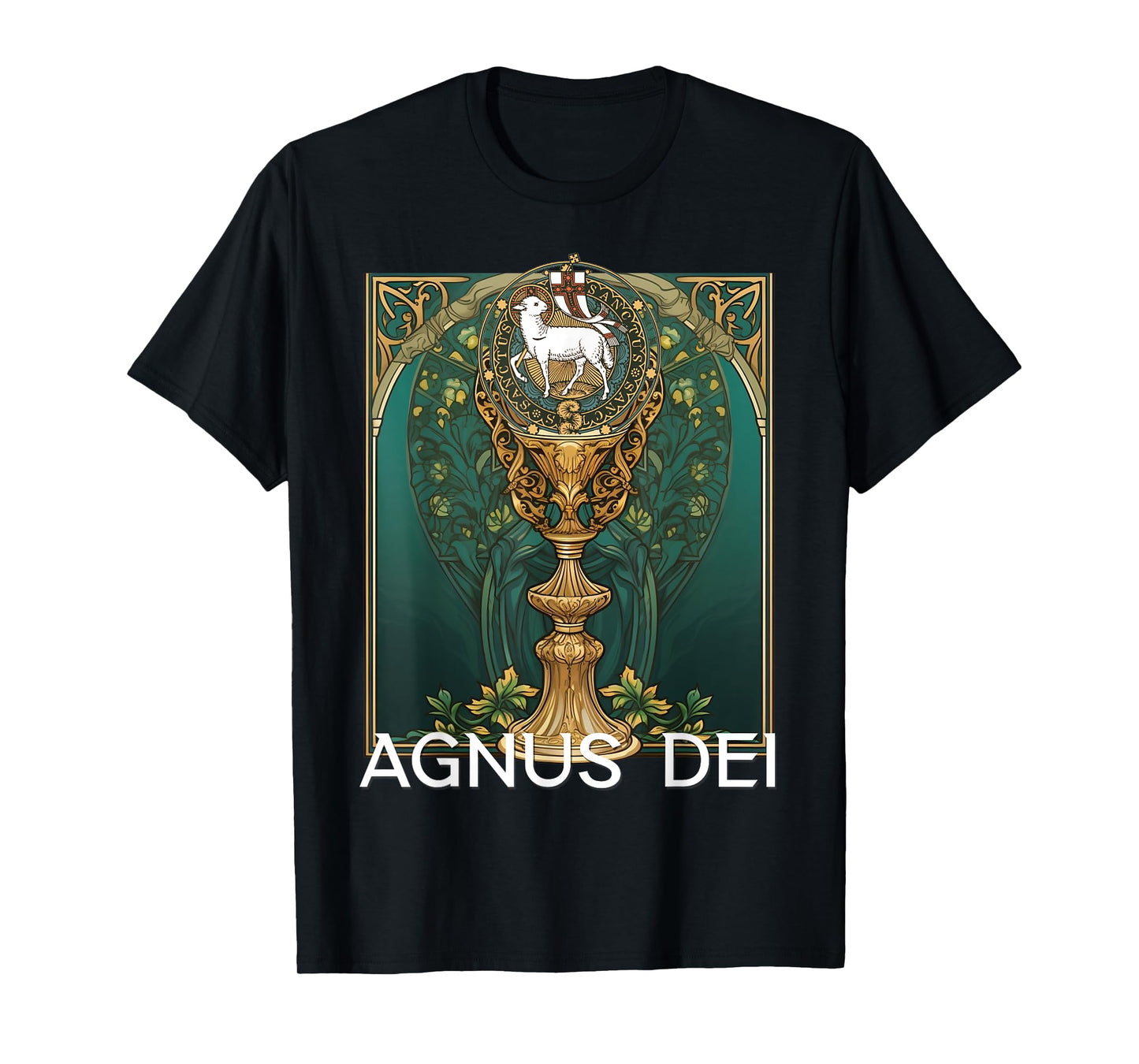 Agnus Dei Sanctus Traditional Latin Mass Catholic T-Shirt