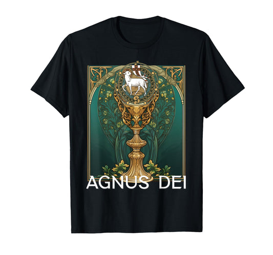 Agnus Dei Sanctus Traditional Latin Mass Catholic T-Shirt