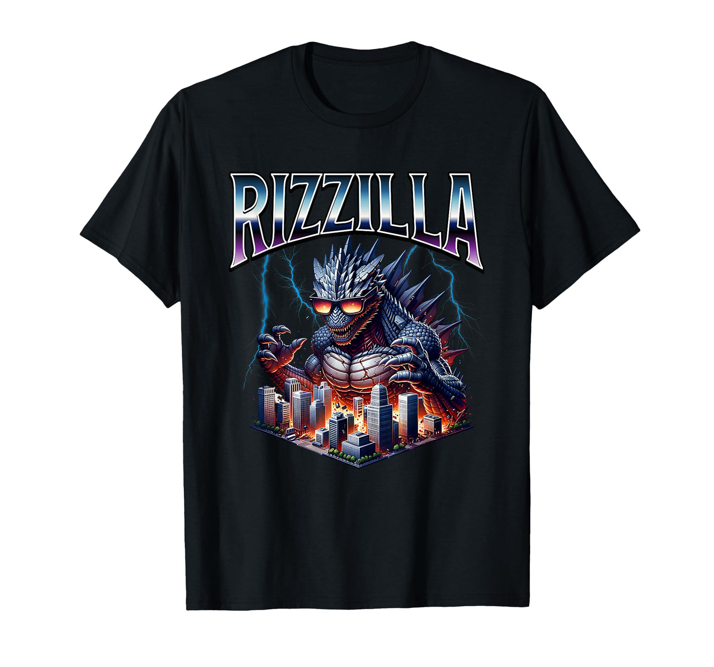 Rizzilla Rizz Meme Funny Kaiju Skibidi Rizzler Bruh Teen Boy T-Shirt