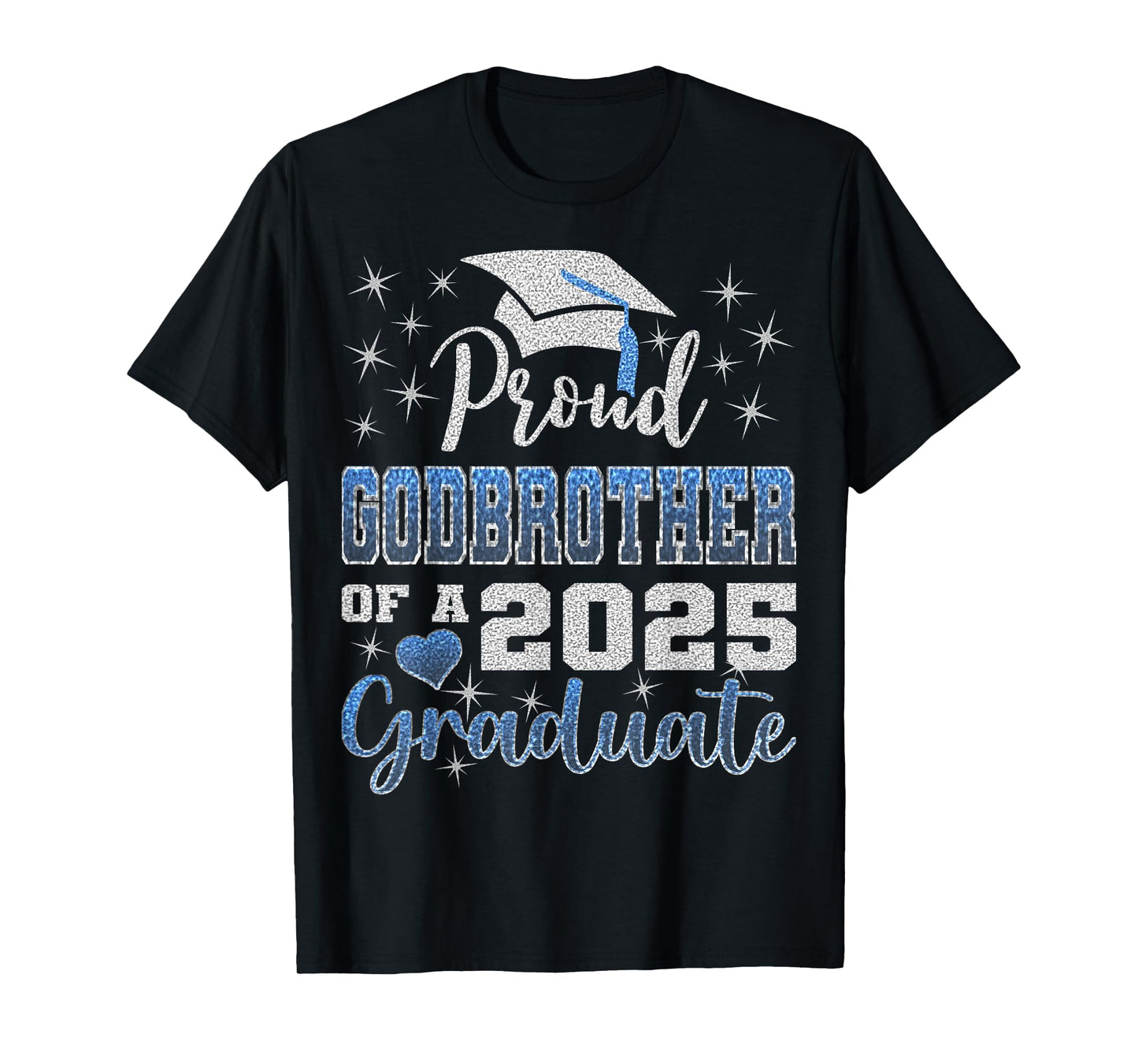 Super Proud Godbrother of 2025 Graduate Awesome Family T-Shirt
