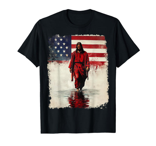 American Flag Jesus T-Shirt