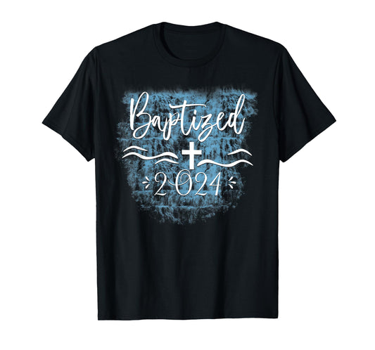 2024 Christian Baptism Christ Baptized Church Group T-Shirt