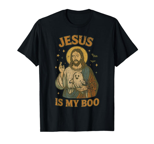 Jesus is My Boo Funny Christian Vintage Halloween 90's Retro T-Shirt