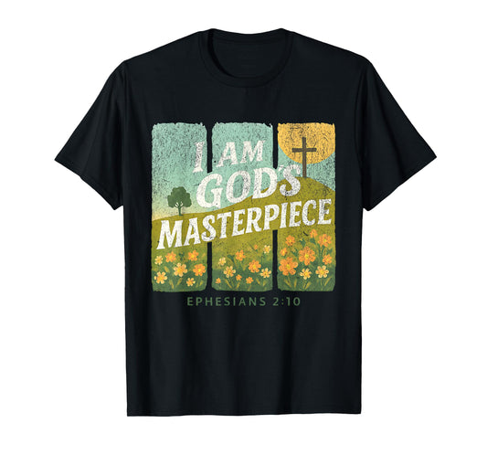 I AM GOD`S Masterpiece Christian Ephesians 2:20 T-Shirt
