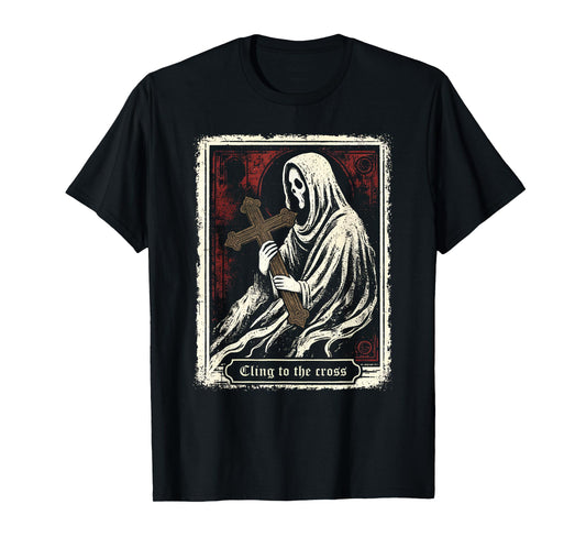 Christian Halloween Cling to The Cross T-Shirt