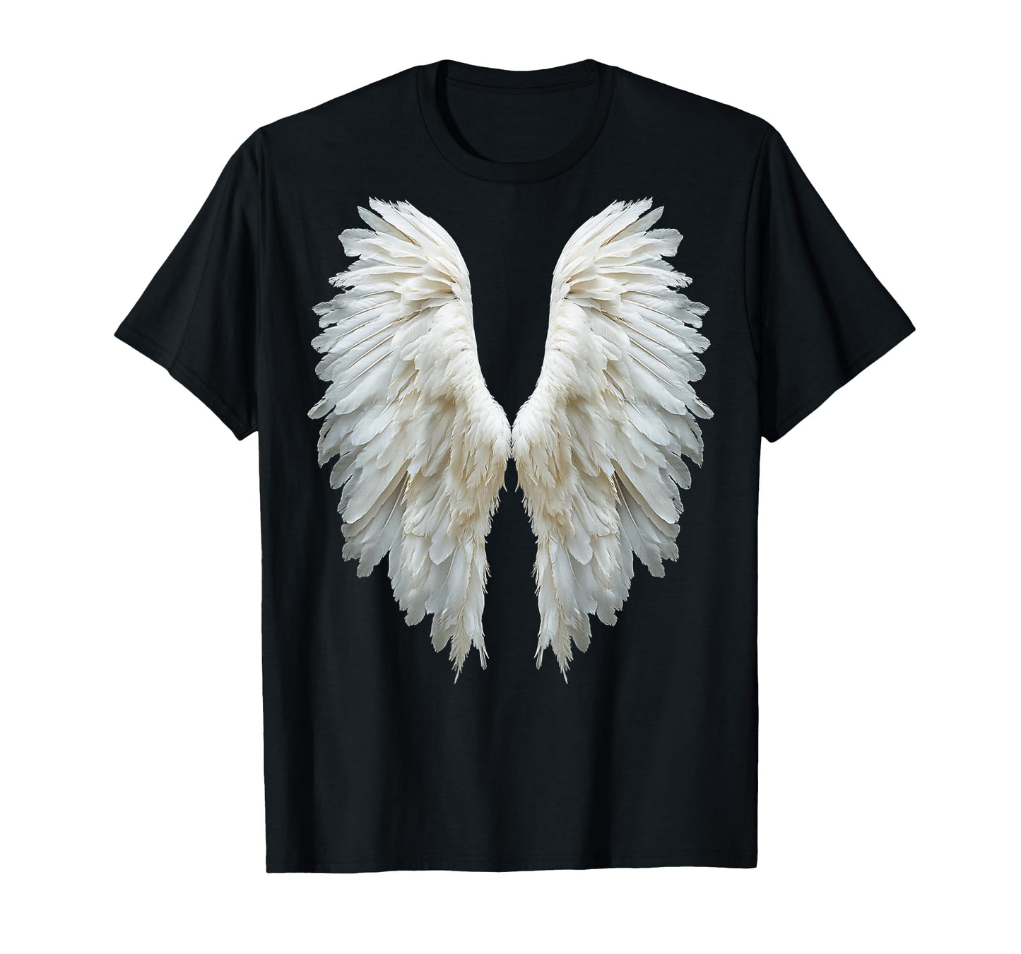 Angel Wings On Back Of A T-Shirt