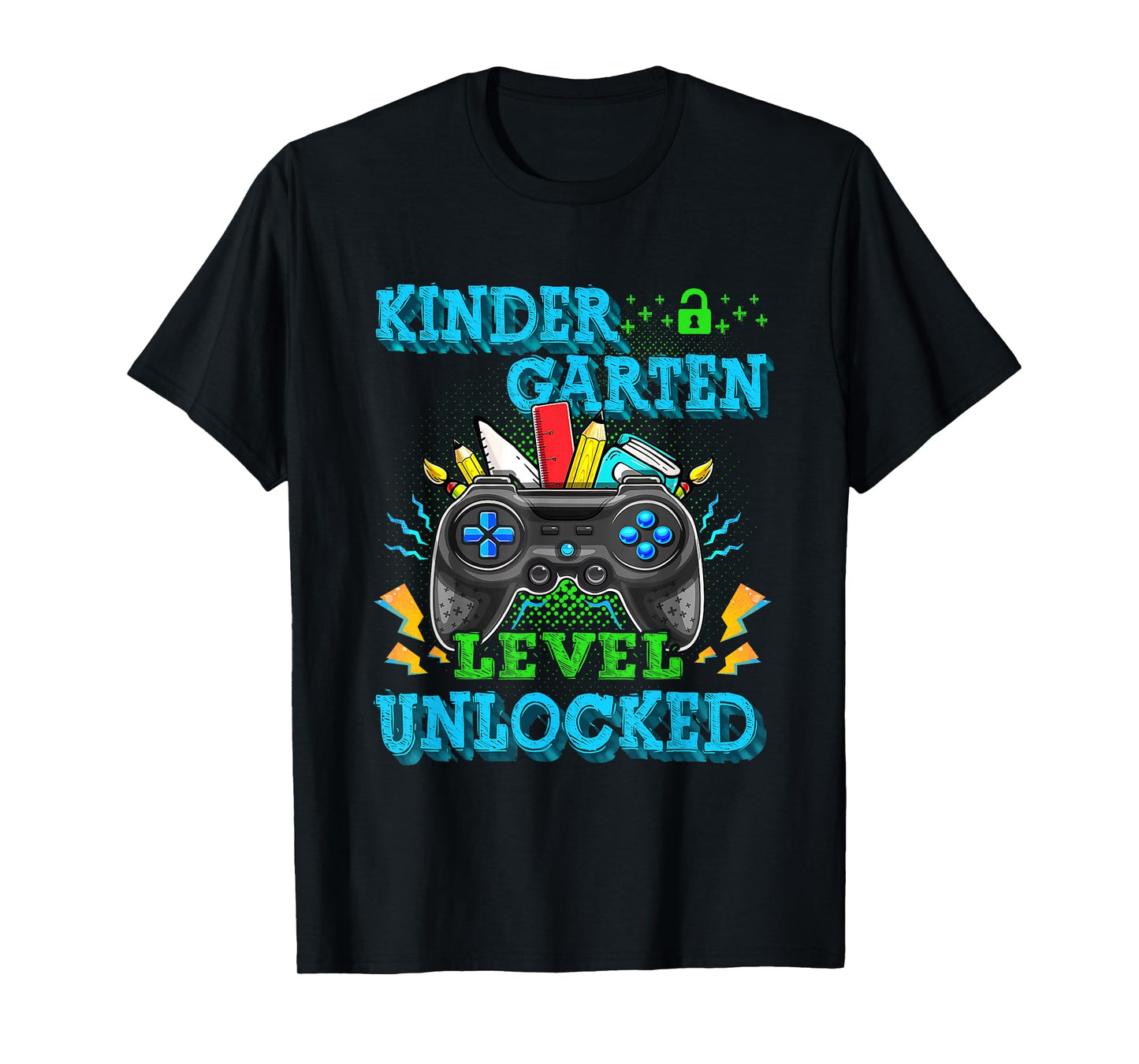 Kindergarten Level Unlocked Gamer First Day Of School Boys T-Shirt