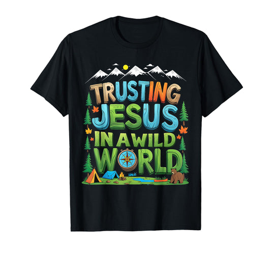 Christian Summer True North VBS 2025 Trusting Jesus Camp T-Shirt