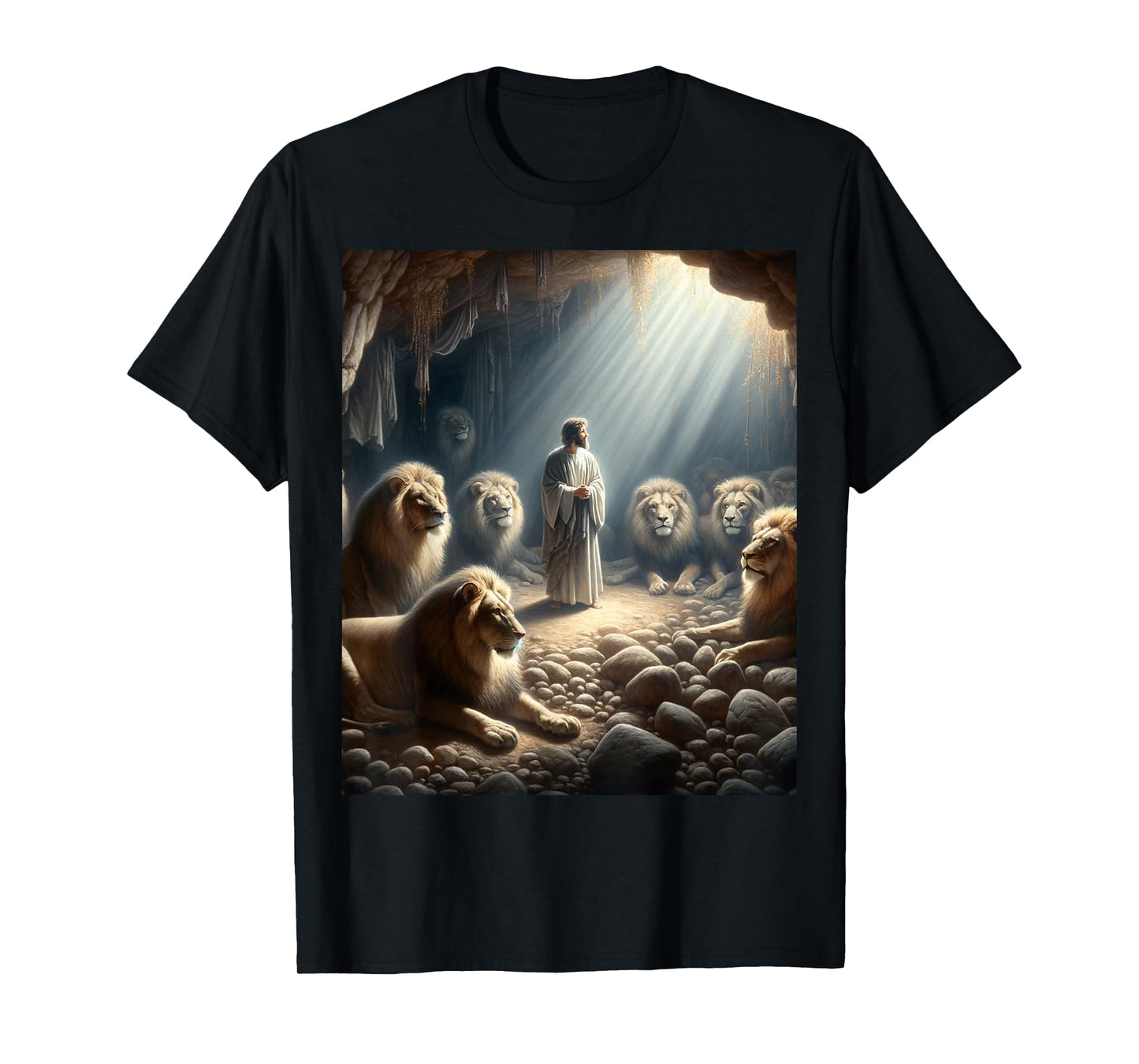 Daniel in the Lions Den Christian Faith God’s Miracles T-Shirt