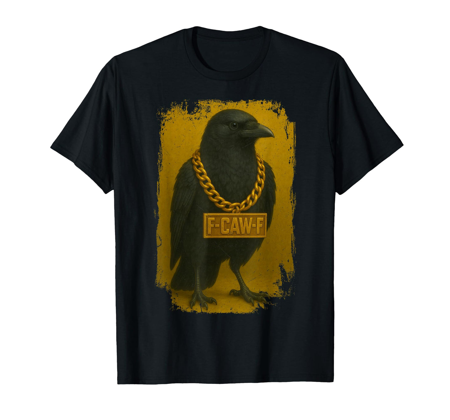 F-CAW-F Crow Funny Quote Black Raven Bird Adult Humor T-Shirt