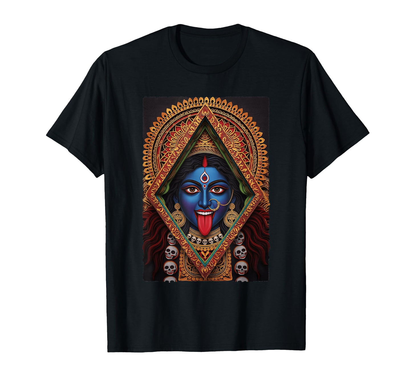 Maa Kali Fierce Divine Feminine Minimal Retro Poster Art T-Shirt