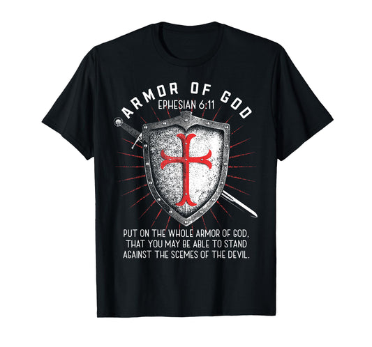Armor Of God Ephesians 6:17 Bible Verse T Christian T-Shirt