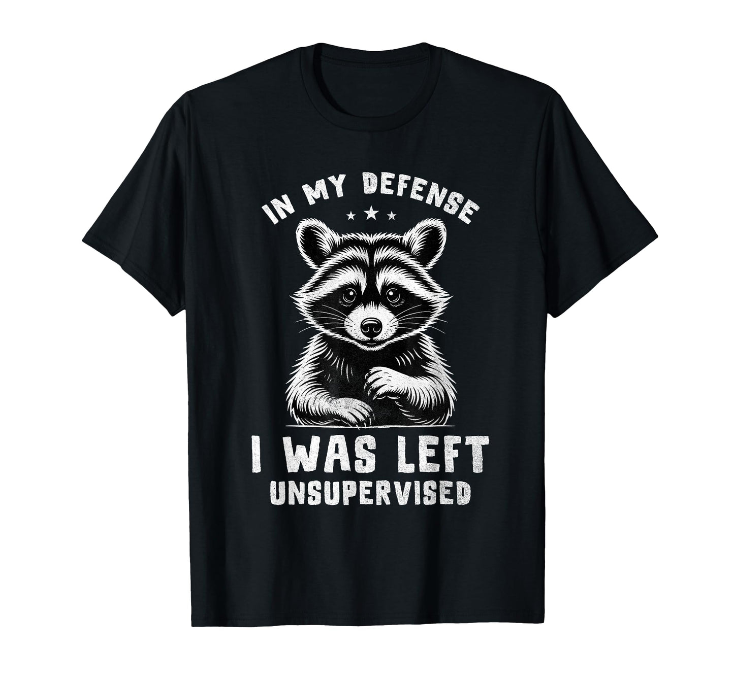 Vintage in My Defense I was Left Unsupervised Funny Sayings T-Shirt