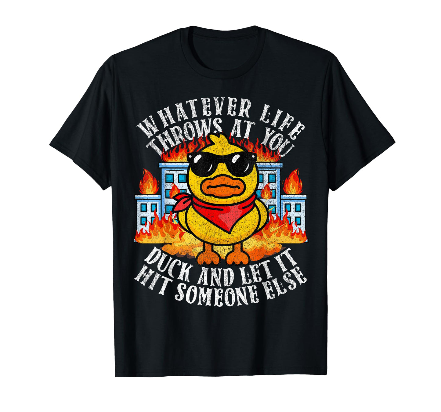 Sarcastic Funny Duck Shirt Funny Joke Quote Humor Duck Meme T-Shirt