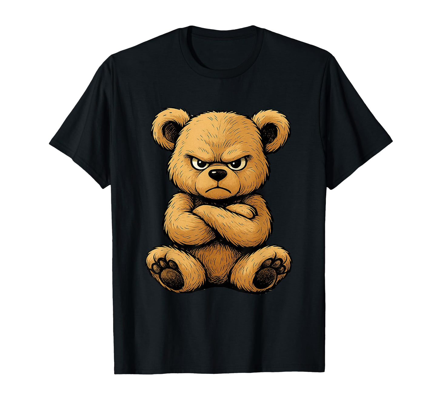 Teddy Bear Angry Teddy Bear Lover Graphic Design Humor T-Shirt