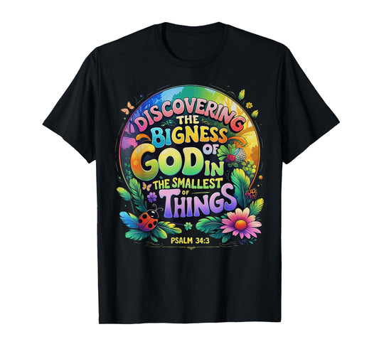 Discovering the Bigness of God Magnified VBS 2025 Christian T-Shirt