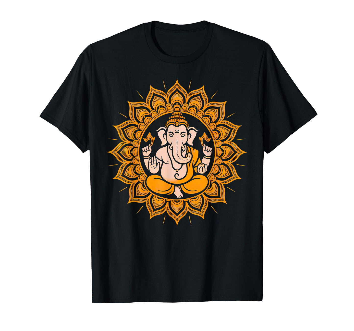 Hindu Ganesha Puja Elephant God India Meditation Yoga Murti T-Shirt