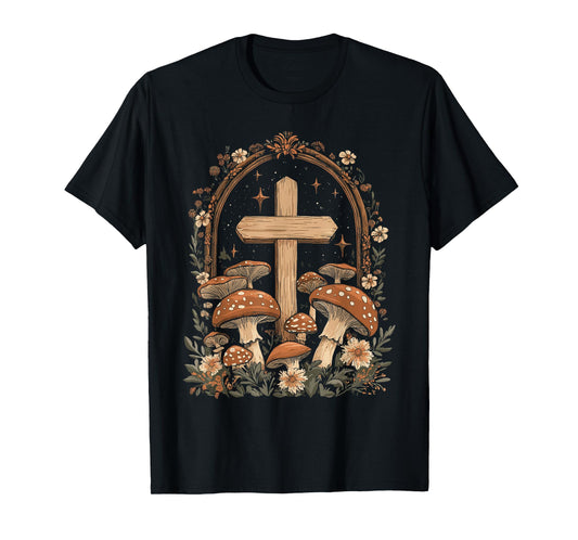 Christian Cottagecore Cross T-Shirt