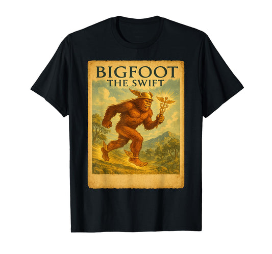 Bigfoot Hermes Shirt | Greek Travel God Cryptid T-Shirt