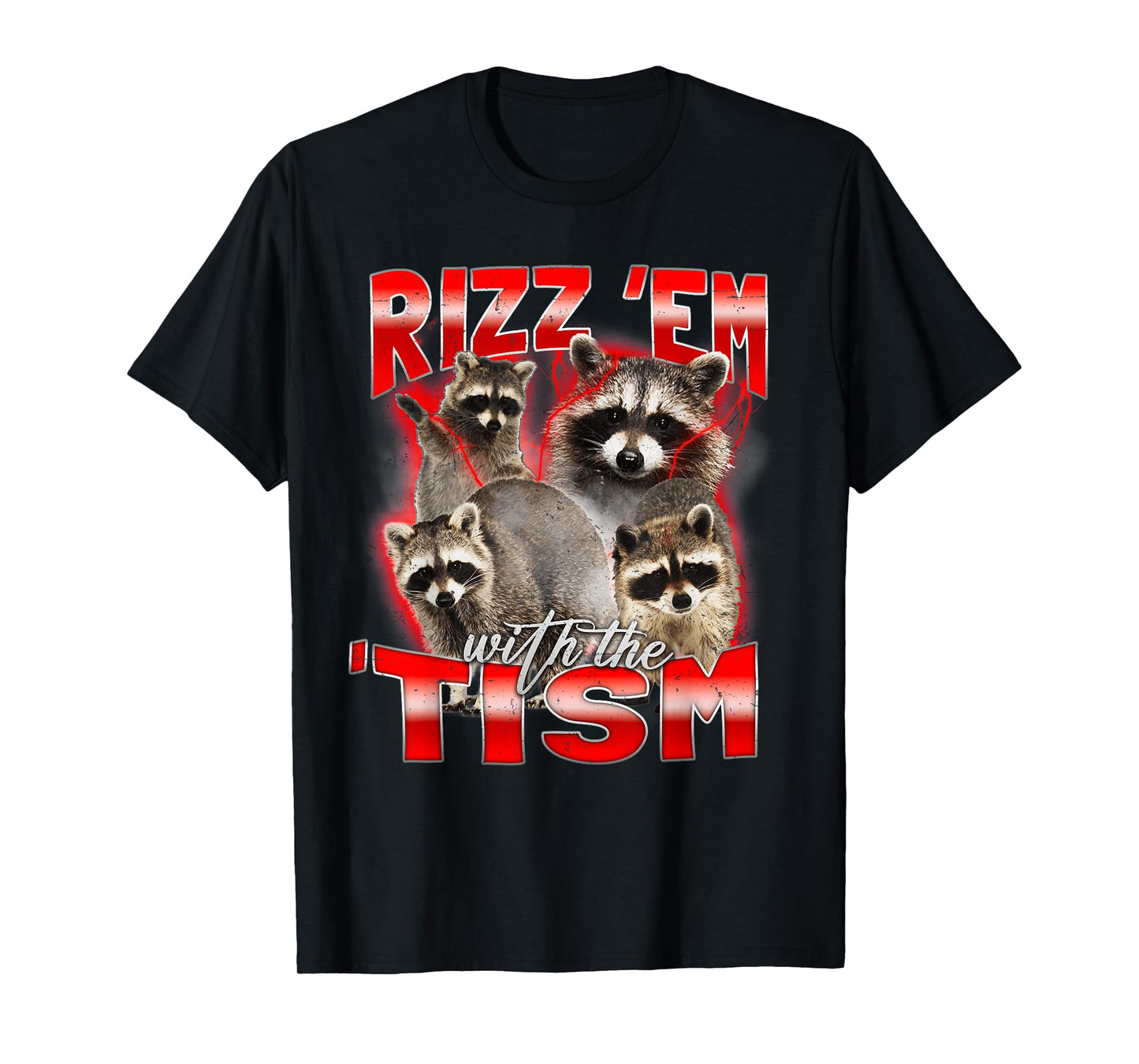 Valentines Day Gifts for Him - Rizz Em With Tism Meme Silly T-Shirt