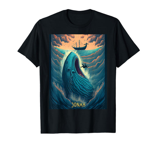 Cute Jonah and The Whale Bible Story T-Shirt