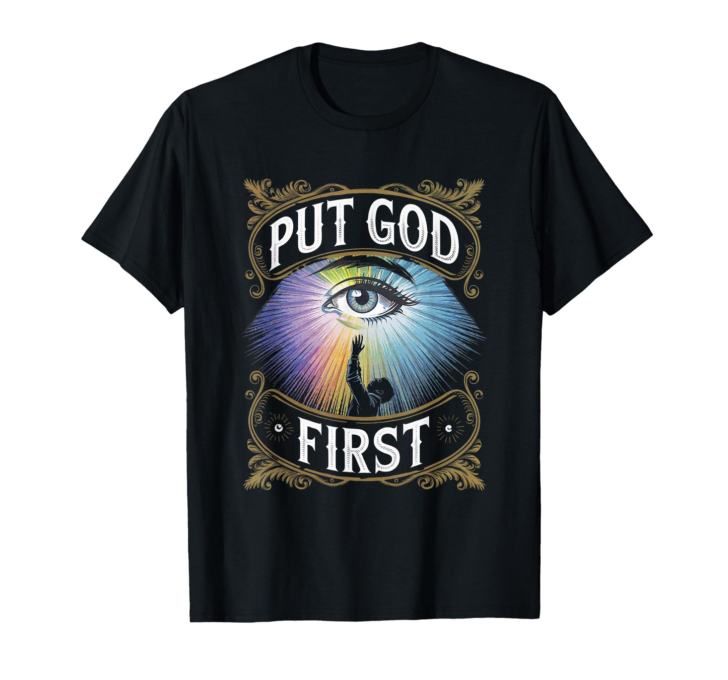 Put God First Christian Faith Inspirational Religious Spirit T-Shirt