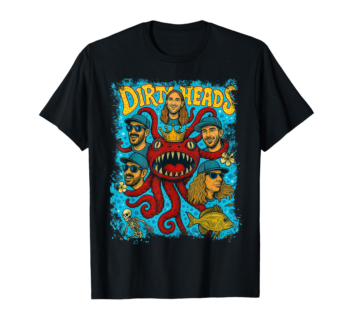 Vintage Dirty Heads in retro Funny style T-Shirt
