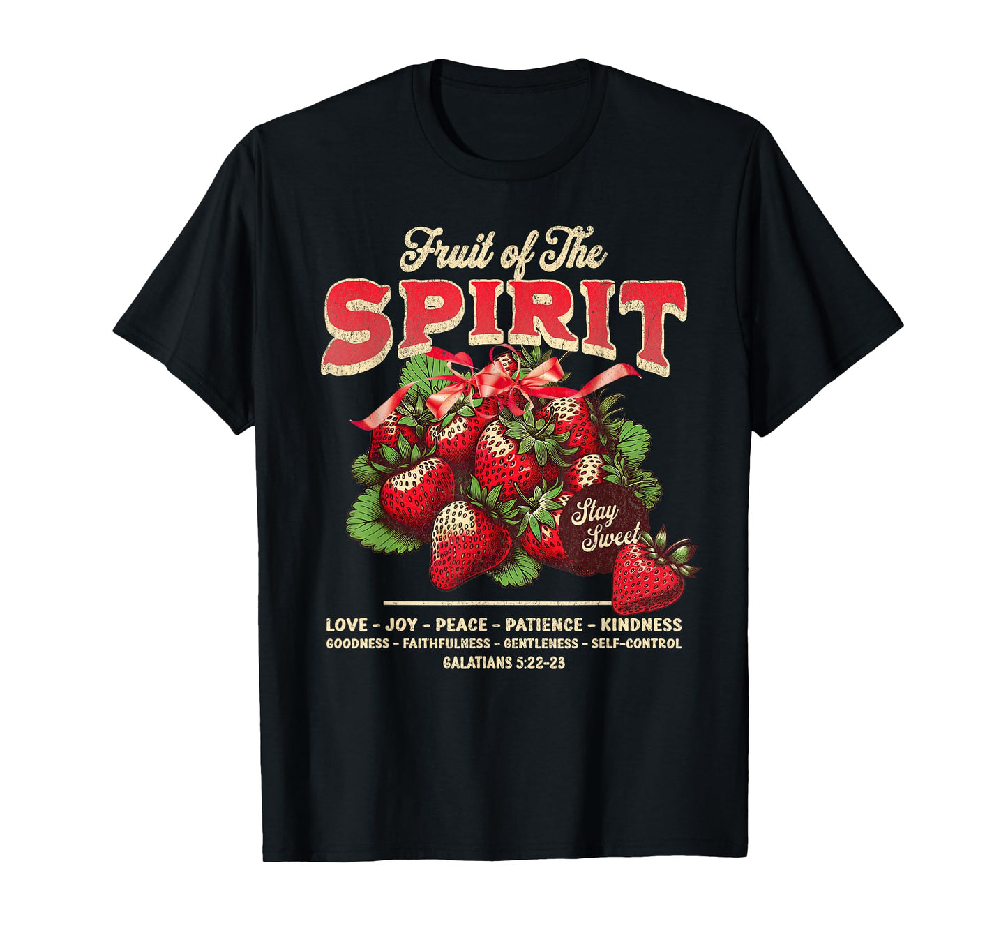 Fruit of The Spirit Bible Verse Christian Religious Women BD T-Shirt