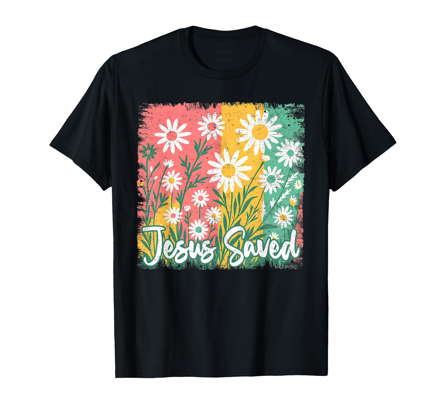 Jesus Saved Christian Cross God Faith Bible Religious Pray T-Shirt