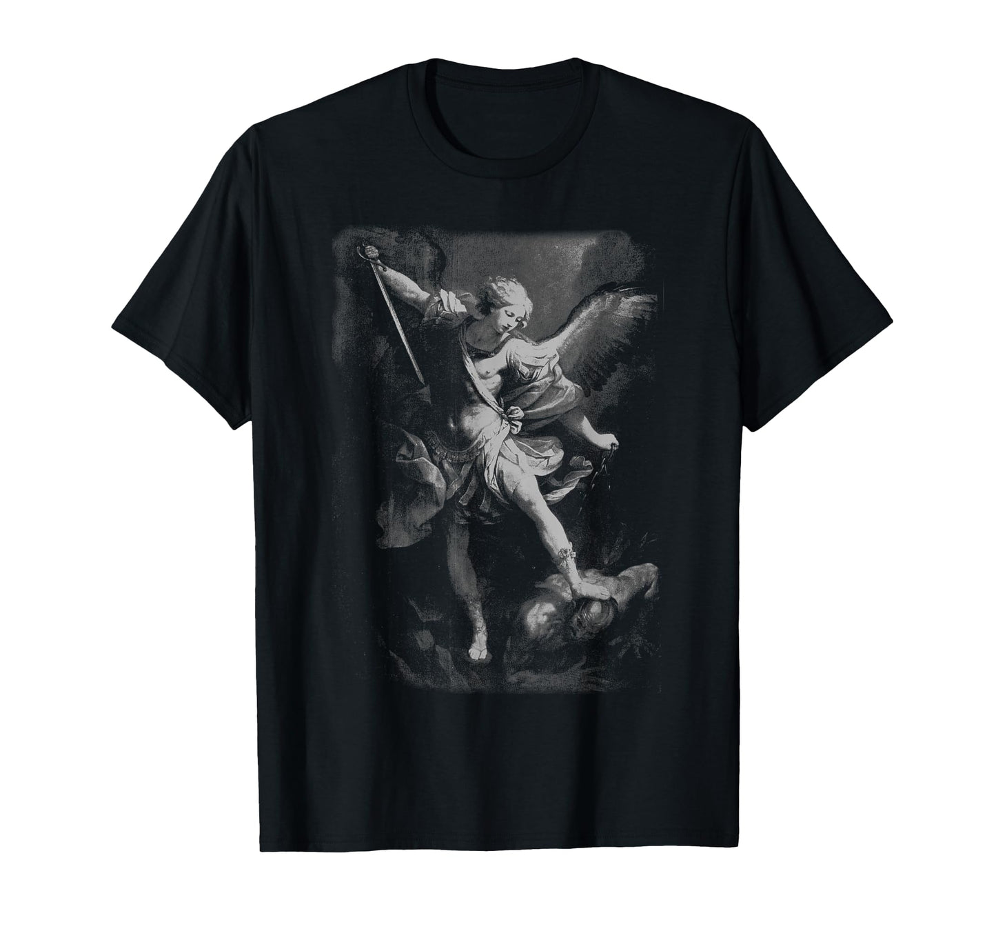 Saint Michael the Archangel Defeating Satan Christian T-Shirt