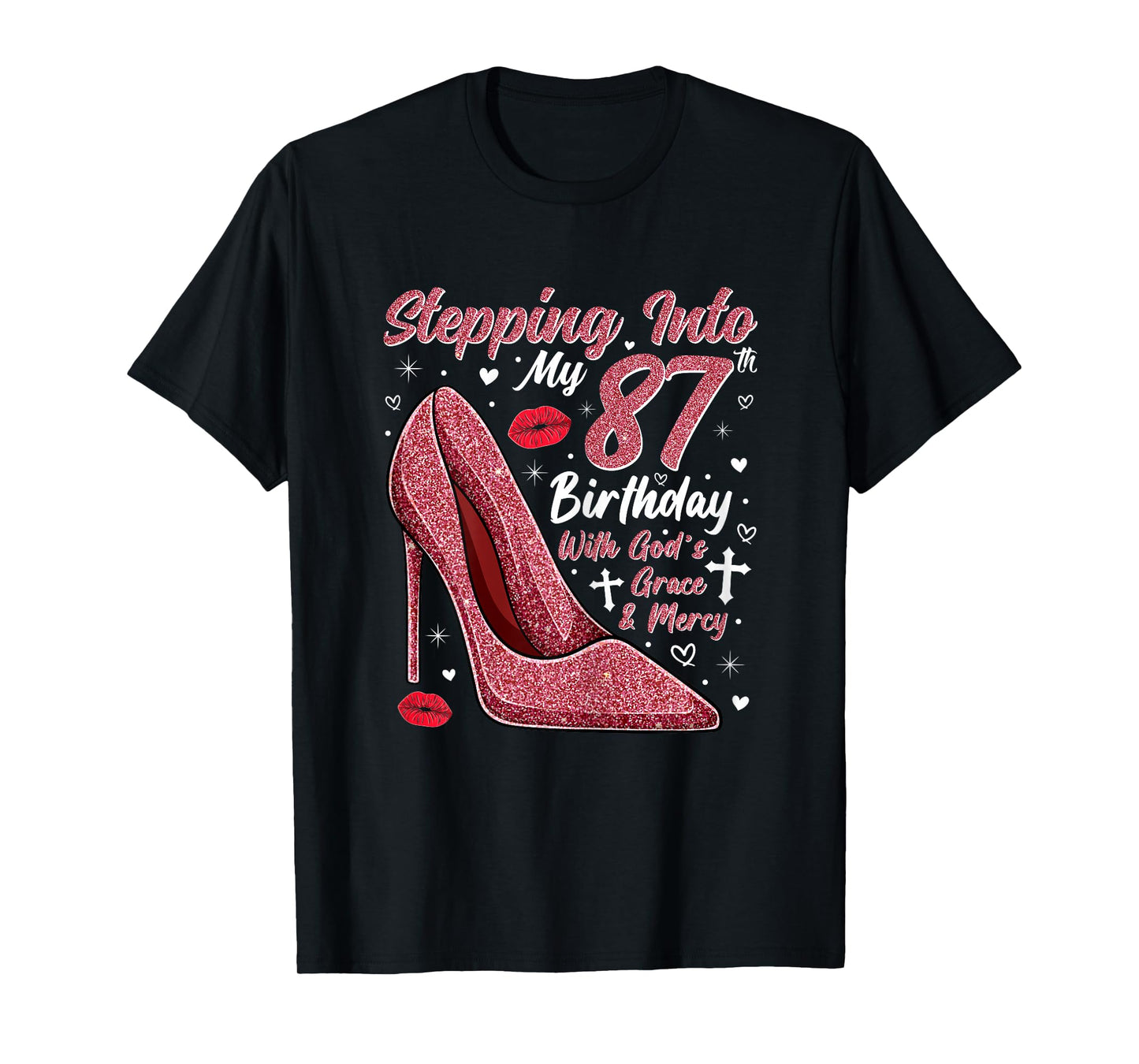Stepping Into My 87th Birthday Ladies 87 Year Old T-Shirt