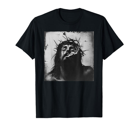 Cooler Jesus Christ Smokes, Resistance, Rebellious Jesus T-Shirt