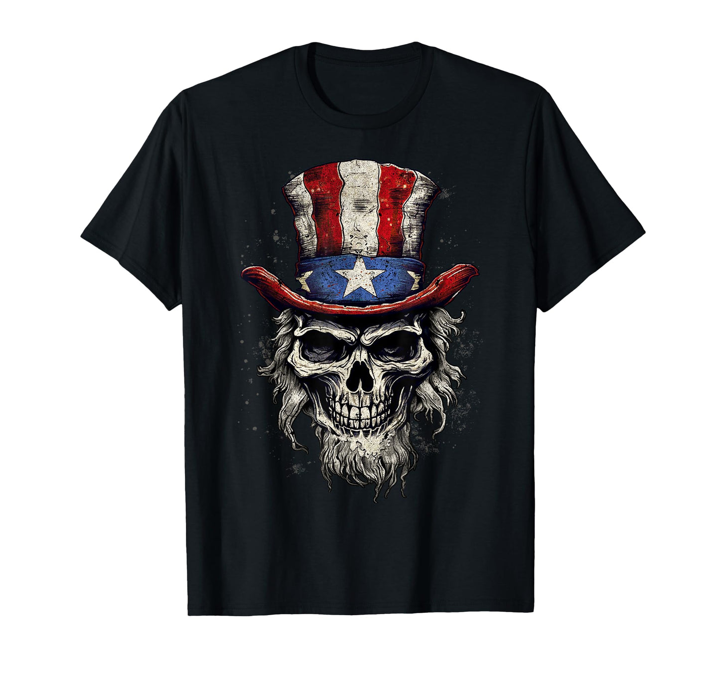 Uncle Sam Skull T-Shirt