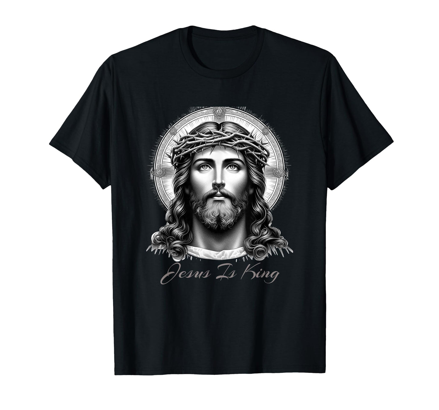 Jesus is King – Powerful Christian Art Design with Jesus T-Shirt
