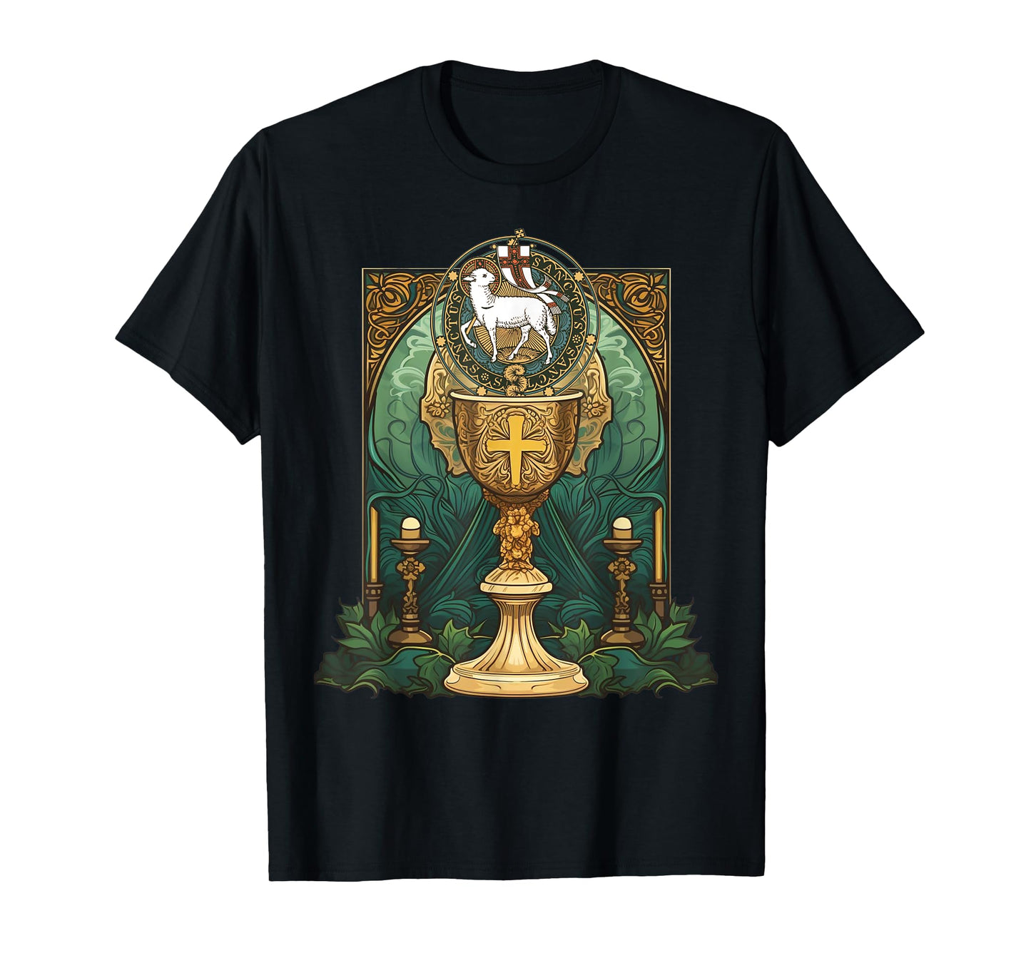 Agnus Dei Sanctus Traditional Latin Mass Catholic T-Shirt