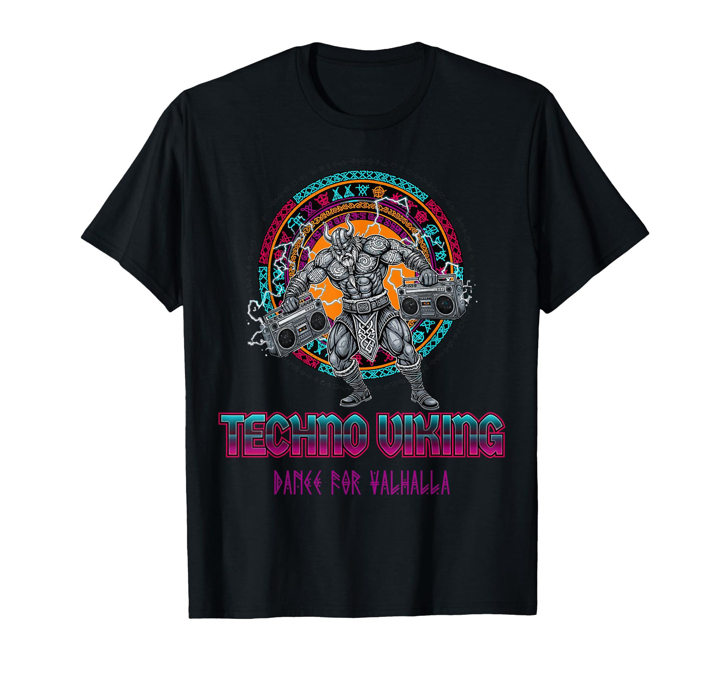 Techno Viking Dance for Valhalla Funny Party Design T-Shirt