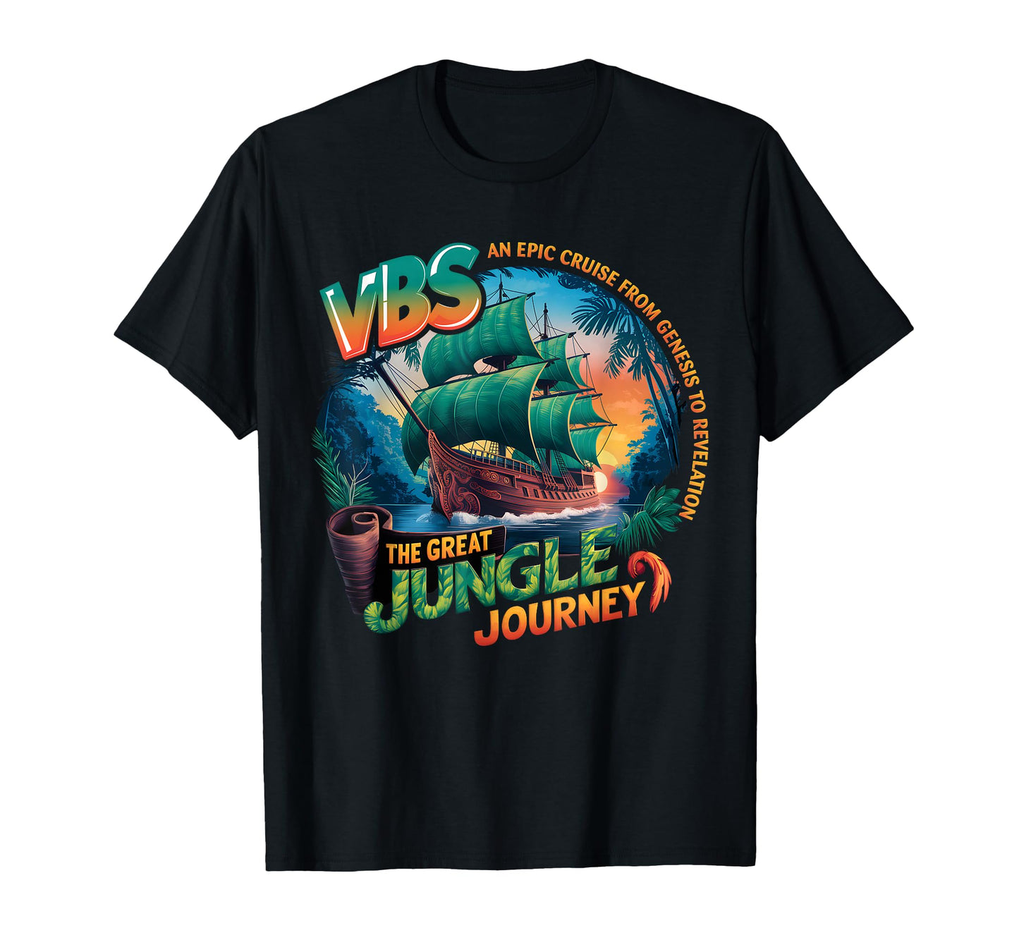 Vacation Camp VBS 2025 Youth Jungle Journey VBS Campers T-Shirt