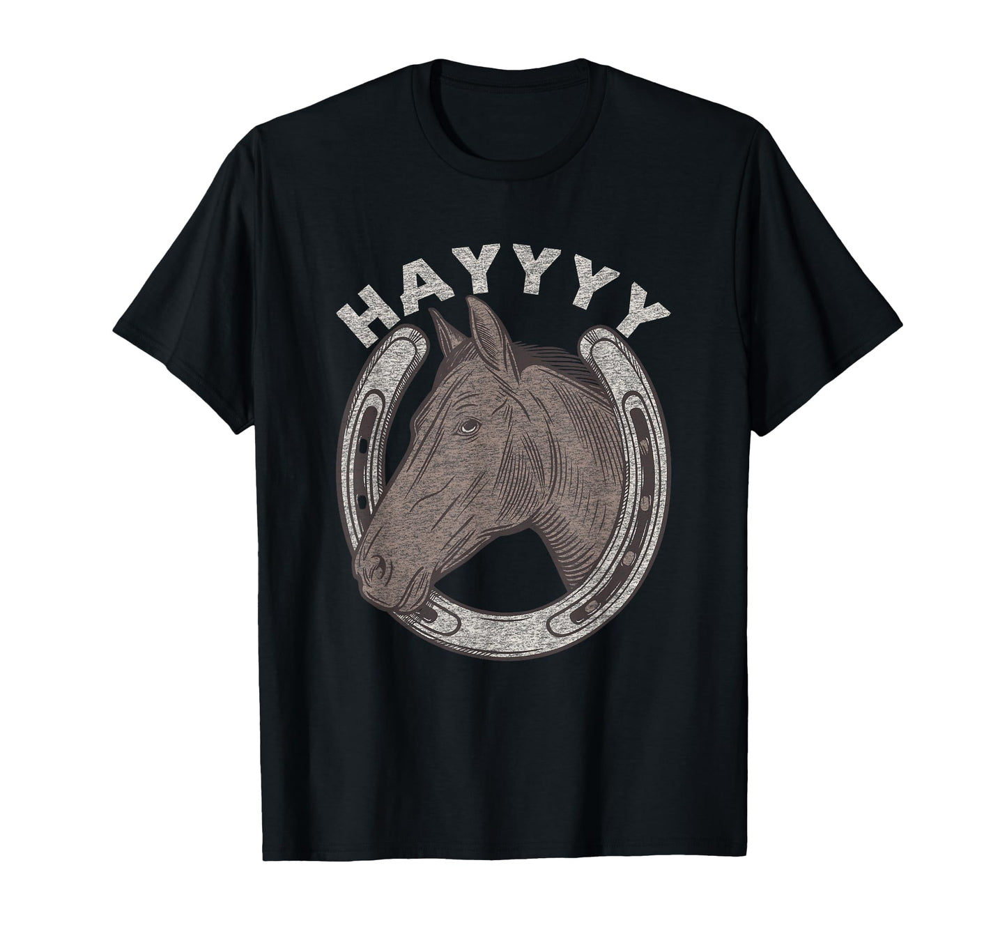 Funny Horse Hay Saying | Equestrian Lover Vintage Graphic T-Shirt
