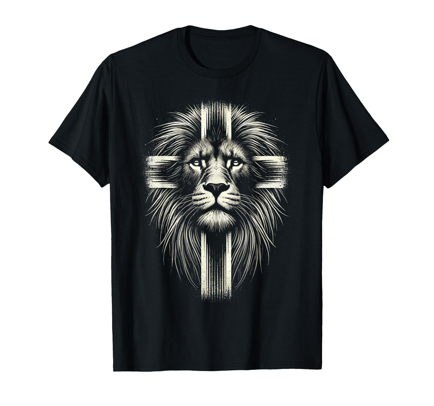 Lion of Judah Cross Christian T-Shirt