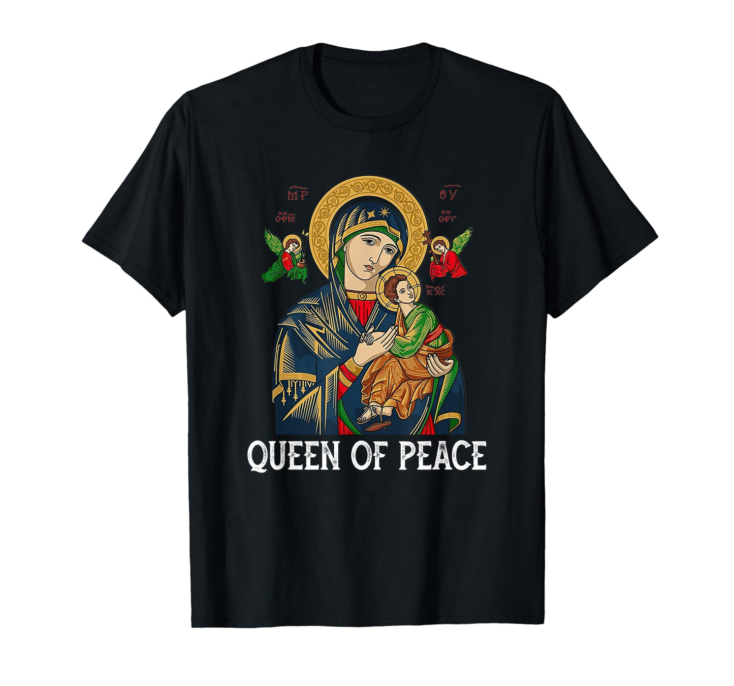 Our Lady of Perpetual Help Blessed Mother Mary Catholic T-Shirt