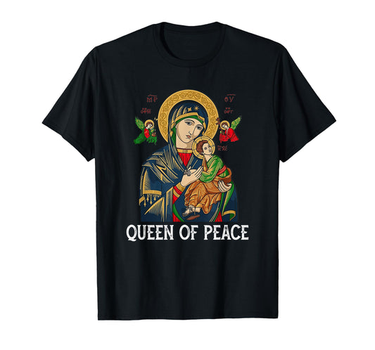 Our Lady of Perpetual Help Blessed Mother Mary Catholic T-Shirt