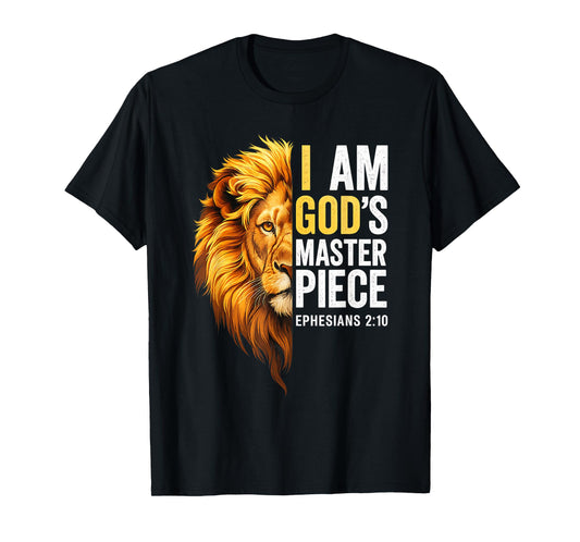 I AM GOD`S Masterpiece Christian Ephesians 2:20 T-Shirt