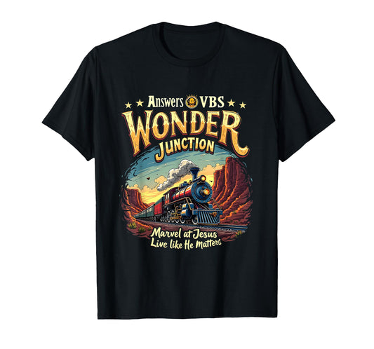 Vintage Wonder Junction VBS Train Theme Christian Costume T-Shirt